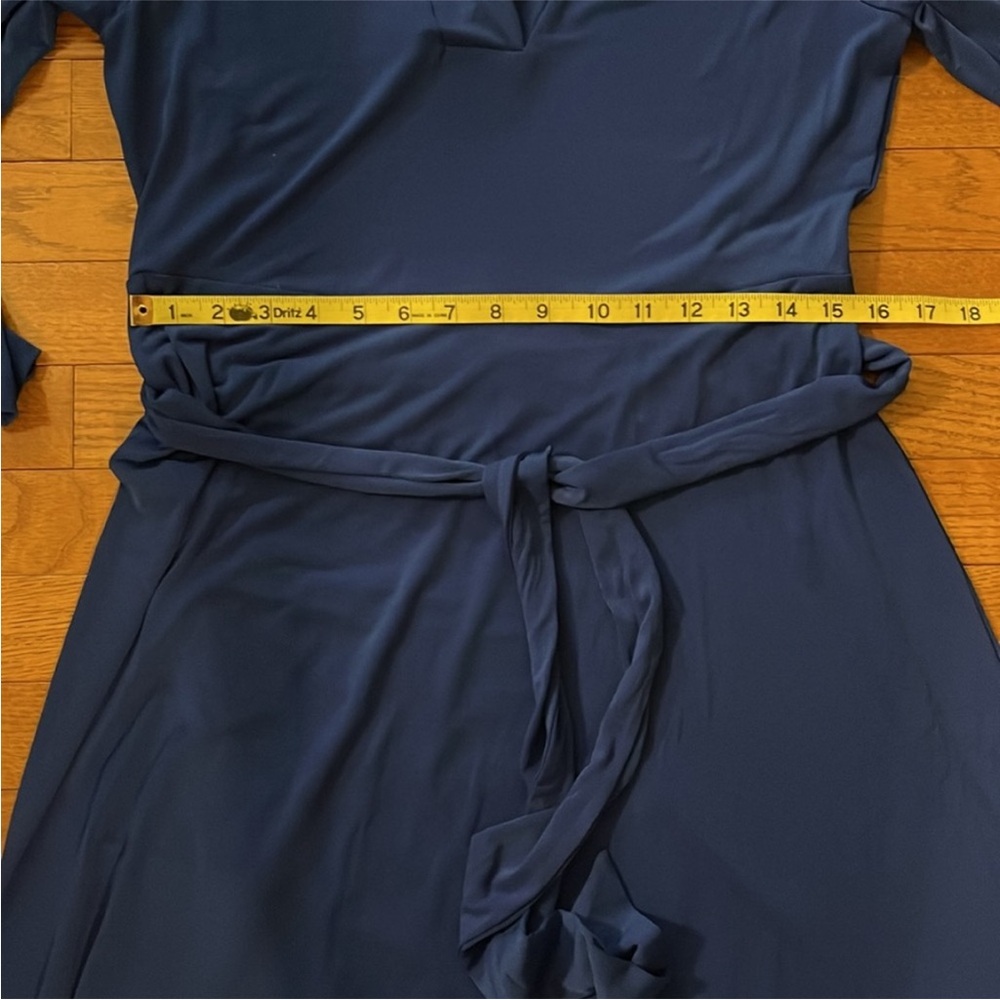 Elegant Blue Charter Club Jersey Dress - Picture 7 of 14